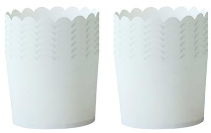 JIHUOO 50 moldes de papel para magdalenas, moldes para hornear magdalenas, fiesta de cumpleaños, envoltorios para magdalenas, moldes grandes para magdalenas, bodas, duchas, papel para hornear, para