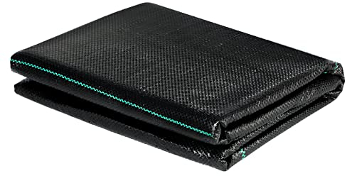 Moziel Telo Pacciamatura 2m x 5m, 90g/m² Telo Anti Erbacce per Orto, Giardino, Tessuto Permeabile all'Acqu, Resistente allo Strappo, Elevata Resistenza UV, Nero
