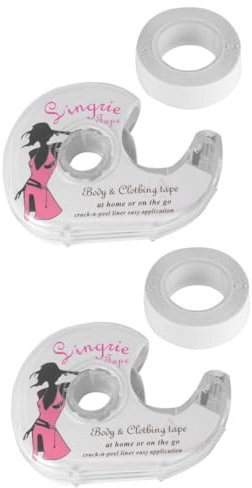 COLLBATH 2 Set Di Nastri Biadesivi Per Reggiseni Per Donne Adesivi Monouso Per Il Nastro in Tessuto Per Spalline Per Vestiti 2 Pezzi*2