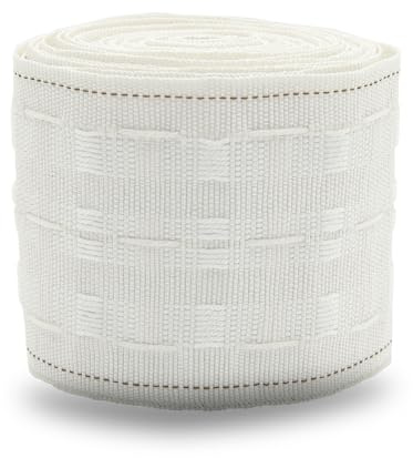 MAGOSIS Curtain Tape 3 Inch Pencil Pleat Header Tape for Blackout Lining, Detachable Curtain and Wave Curtains - 75mm×5m
