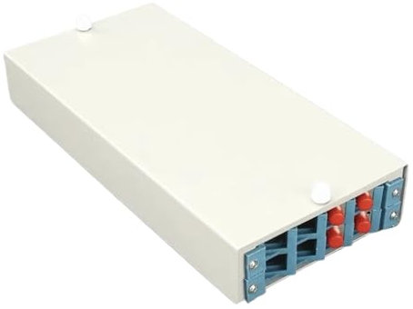 GHZHANG 2pcs 8 port optical fiber terminal box thickened fully equipped with 2/4/6/8/12 core FC SC ST LC optical cable box(4cores FC)