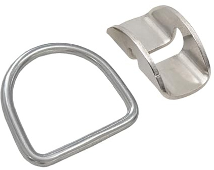 Gasflaschen-Reifen-D-Ring-Sitz-Set | Tauch-D-Ring-Halterung – Gurtbandschnalle aus Edelstahl | Gewichtsgurt-Positionierungsbasis für Wassersport | Zubehör zum Schnorcheln und Unterwassererkundung