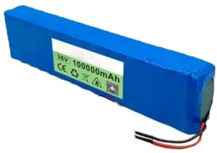 36V 100Ah 10S3P Batteries pour vélos électriques Boîtier en PVC étanche Batterie lithium-ion rechargeable Convient aux trottinettes et draisiennes électriques 36V 100Ah,XT30+JST