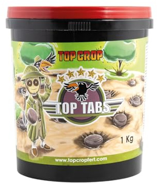 Top Tabs 1 Kg - Fertilizante en Tabletas de Liberación Lenta para Plantas | Abono Sólido para Plantas de Interior, Macetas y Huerto Urbano | Nutrientes NPK con Microelementos