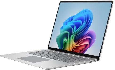 Microsoft Surface Laptop, 15 | Snapdragon X2 Elite | 16Go RAM, SSD 512Go | Ecran Tactile LCD 15” | Copilot+ PC | Platine | Windows 11 Home | dernier modèle (8e édition)