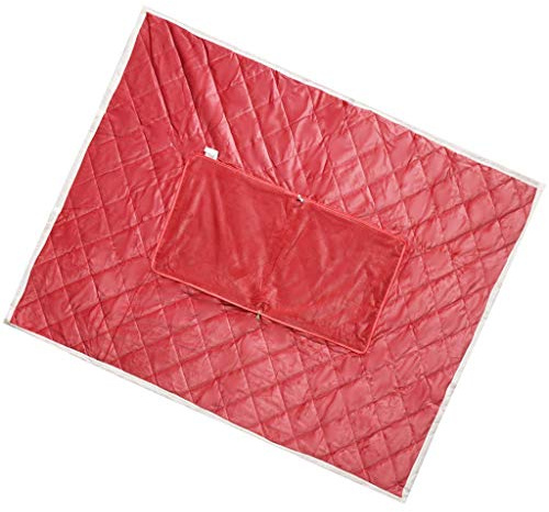 Tubayia 2 in 1 coperta quadrata per divano, letto, coperta da letto, coperta (pasta di fagio)