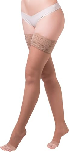 Sanagens Autoreggenti Punta Aperta compressione graduata 70 DEN PLAYA 13/17 mmHg Size 4