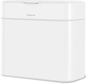 simplehuman Compost Caddy, Detachable and Countertop Bin, 4 Liter / 1.06 Gallon, White