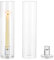 NUPTIO Porte-Bougies en Verre Porte-Bougies en Verre Transparent pour L'extérieur Bougeoir en Verre Transparent pour Bougies Coniques Modernes pour Mariage Table Dîner Et Fête de Noël