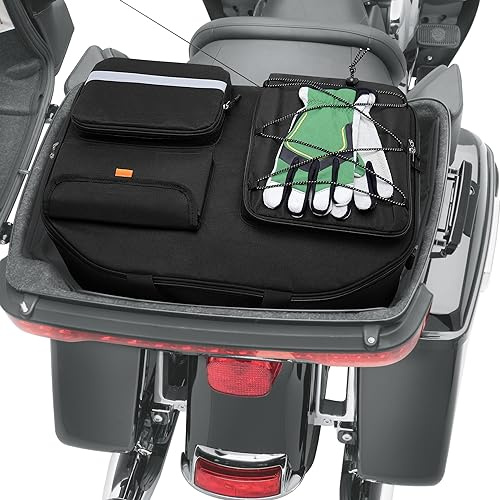 HODRANT Tour Pack Innen Tasche, Motorrad Tourenpaket Organizer | Kompatibel mit Street Glide Electra Glide Road King Road Glide Touring Modellen, Gepäck Innen Tasche für Motorrad Kofferraum