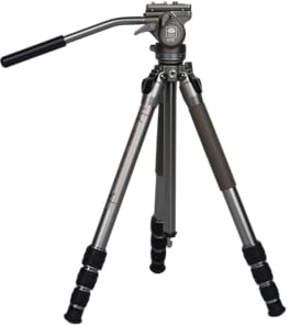 SIRUI GT04+GT5 Treppiede per fotocamera con testa panoramica a 360°, vite autoregolante da 1/4-3/8, colonna centrale reversibile, angolo di inclinazione semiautomatico