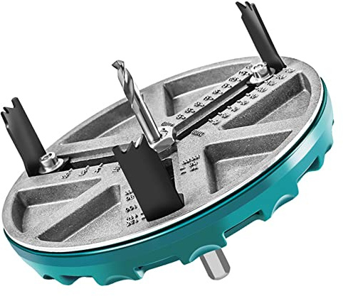Yheonver Scie-cloche réglable de 45 mm à 130 mm de diamètre pour le travail du bois, outils de coupe pour plaques de plâtre, panneaux de liège