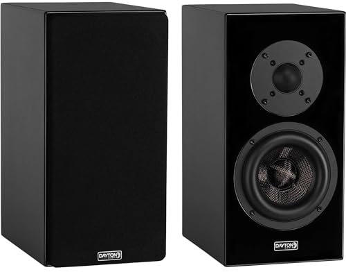Dayton Audio OPAL1 Bookshelf Speaker Pair (Black)