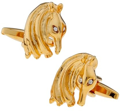 Dsnyu Manschettenknöpfe Gold Herren, Manchettenknoepfe Weihnachten Ameisenbär Hemd Anzug Schmuck für Geburtstag Hochzeit