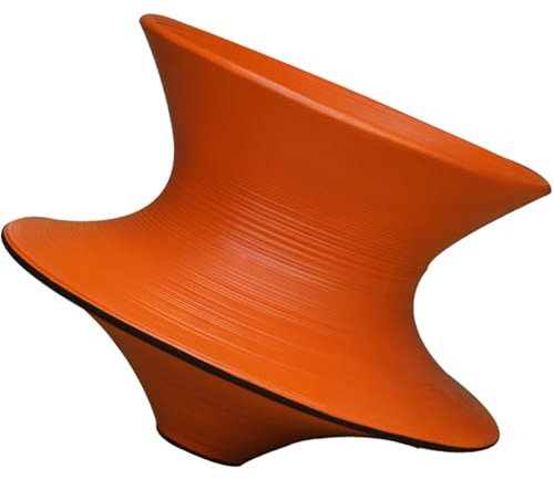Gyro-Drehstuhl Kommerzieller Kreiselstuhl Aus Fiberglas In Einem Stück, Großer 360° Drehbarer Hocker Verschleißfest, Kindersensorik-Sportgerät Für Kindergärten Und Wohnräume(Orange,Pieces of 2)