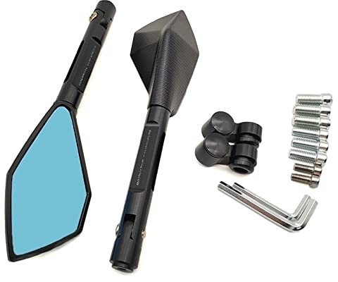 FIXARE Motorradspiegel Für B&M&W HP2 Enduro K1200R K1200S K 1200 R K1200 S CNC Aluminium Motorrad Lenker Rückspiegel Blau Dekoration