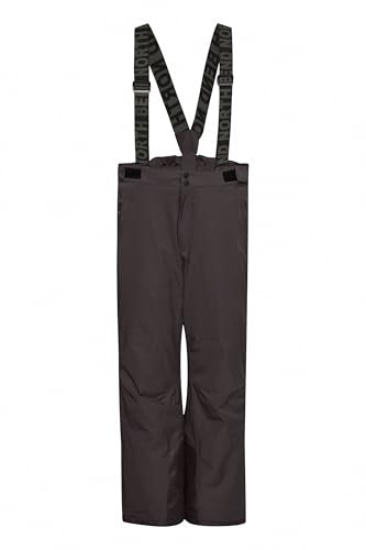 NORTH BEND NBGilles Herren Skihose Winterhose Outdoorhose Schneehose verdeckten Zip-Fly unter Druckknopfleisten atmungsaktiv Schneemanschette wasserdicht Winddicht, Größe:M, Farbe:Phantom (1016)