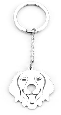MUCOOS Haustier Hund Schlüsselanhänger - Personalisiert, Auto, Damen, Glücksbringer