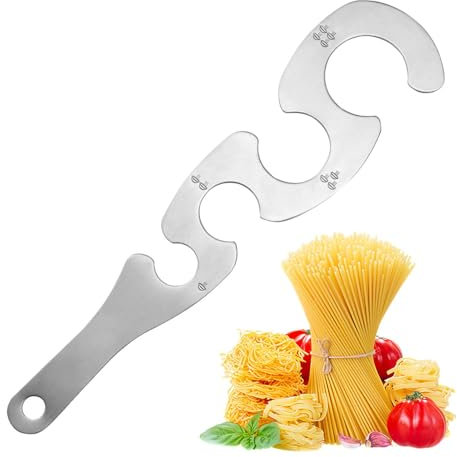 Opilroyn Pasta-Messlineal – Koch-Messhilfe, Pasta-Messgerät | Kitchen Gadgets Pasta-Lineal Aus Lebensmittelechtem Edelstahl, Professionelles Pasta-Portions-Qualitätslineal Für Die Küche