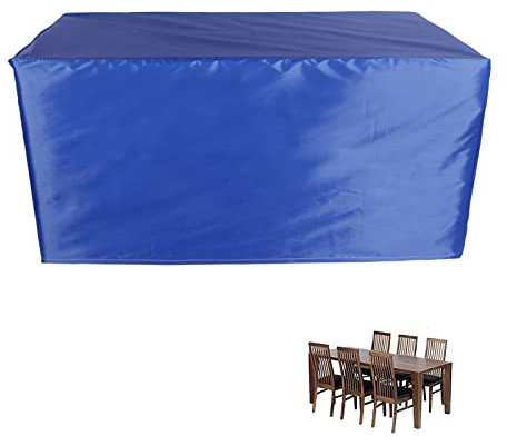 Abdeckung für Terrassenmöbel, wasserdicht, 242 x 162 x 100 cm, strapazierfähig, 420D Oxford-Oxford-Gewebe, rechteckig, für Gartentisch und Stühle, Sofabezüge für Deck, Rasen und Hinterhof