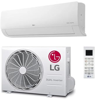 LG S18EC 18,000 BTU A++ Smart Wall Split Air Conditioner with Heat Pump, Wi‑Fi (ThinQ), Dual Inverter, R32 Refrigerant, Dehumidifier, A+ Heat Rating – Ideal for 40–50 m² Rooms