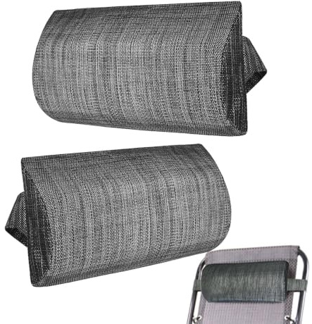 Générique 2 Pièces Coussin Repose Tête et Appui Tête pour Fauteuil Salon, Oreiller de Chaise Longue de Piscine Souple Amovible