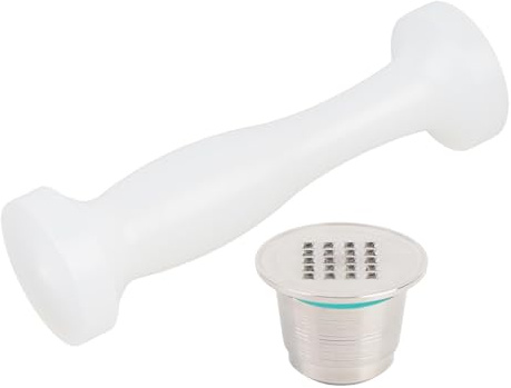 Focket Stainless Steel Reusable Coffee Pods, Refillable Coffee Capsules with Brush and Spoon, Capsule Filter Kit for Machines