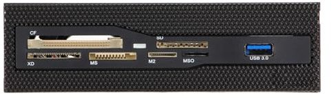 SHOOYIO Lector interno de tarjetas USB 3.0 con panel frontal para carcasas de PC, compatible con velocidad rápida, lector de usuario doméstico de memoria pequeña