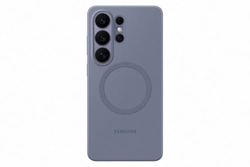 Samsung Silicone Magnet Smartphone Case EF-ES948, Hülle für das Galaxy S26 Ultra, Handy-Hülle mit Magnetring zur Anbringung von Zubehör, Silikon, Schutz Case, stoßfest, dünn und griffig, Blue Violet