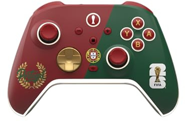 Portugal Wireless Gaming Controller for Nintendo Switch/PC/iOS/Android – Bluetooth Gamepad with Ergonomic Grip, Dual Vibration & Precision Controls
