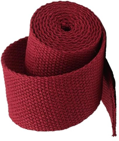 Nylonband, Bomullsband for väskband hanterar klädselstolar, 10 Yards/lot(Dark Red,25 mm)