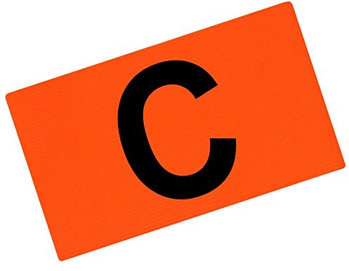 fanshirts4u Kapitänsbinde Spielführerbinde Capitainsband C (Neonorange, Junior ca. 22cm Umfang)