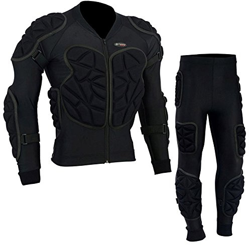 Speed MaxX BODY ARMOUR CE MOTORBIKE/MOTORCYCLE/MOTOCROSS SKIING SKATING SNOW BOARD IMPACT PADDED SPINE GUARD PROTECTIVE SUIT (2XL)