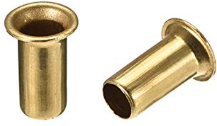 sourcing map Lot de 200 rivets creux, 5 mm x 10 mm, trou traversant en cuivre, œillets double face pour circuit imprimé