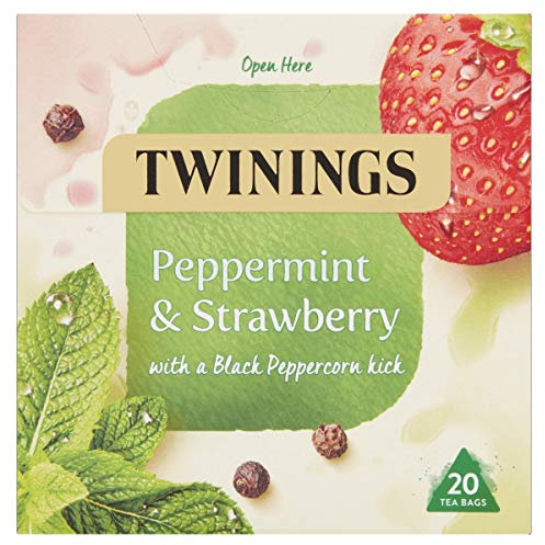 Twinings Peppermint and Strawberry Herbal Tea Bags, 20 Tea bags