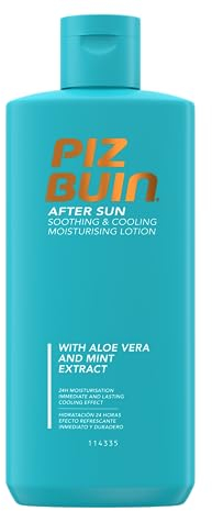 Piz Buin - Lozione doposole, idratante lenitiva e rinfrescante, con aloe vera, 200 ml