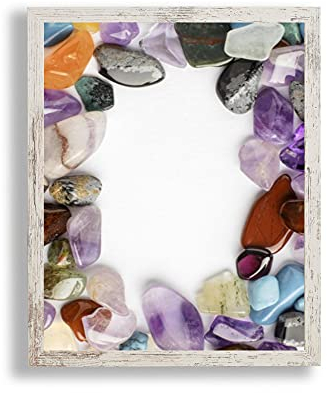 Bilderrahmen Opal X | 75x98 cm | Beige White Vintage | Antireflex Kunstglas | Poster Puzzle Diamond Painting Drucke