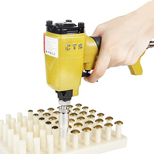 CTS 1170 Pneumatic Upholstery Decorative Tack Nail Gun, 7/16 (11.7mm) Head Diameter Air Finish Deco Nailer for Furniture, Home Decor (7/16-Inch Deco Nailer (11.70mm))