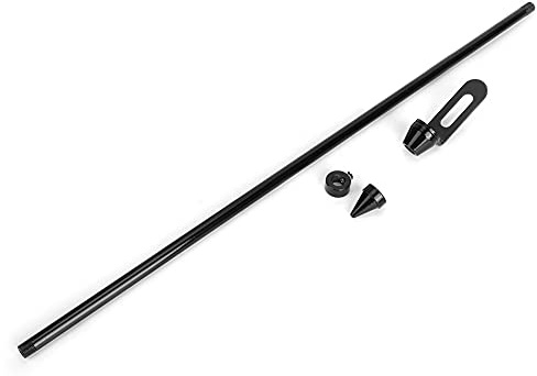 HERCHR Motorcycle Flag Pole, Universal Motorcycle Flagpole Stainless Steel Flag Pole Accessory for Rear Seat Luggage Rack Mount(Black)