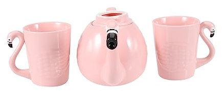 1 STÜCK brauen Tee-Ei Topf Keramik Teekanne Tee Ausgießer Büro Dekor Vintage Trinkgläser Flamingo Keramik Teekanne Keramik Teekanne Kaffee Lose Blätter Liebhaber/528