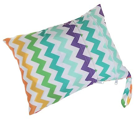 Abaodam Infant Diaper Bag Wasserdichter Nappy Bag Mit Dual Zipper Für Wiederverwendbarer Wet Dry Pouch Regenbogenfarben Für Unterwegs Schwimmbad Und Strand