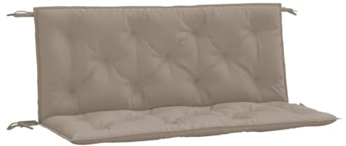 vidaXL Cuscini per Panca 2 pz Tortora 120x50x7 cm in Tessuto Oxford