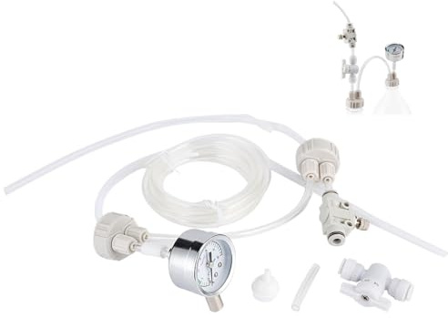 Lvifloae anidride carbonica acquario CO₂ Kit Sistema professionale di anidride carbonica Set completo con piante fai da te Valvola di riduzione della pressione Refiner Acquario Accessori