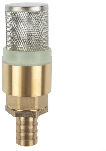 Sumsoctober Clapet anti-retour en laiton - Valve à pied de 2,5 cm - Valve anti-retour pour pompe - Raccord de tuyau avec queue de tuyau de 25 mm (valves de 19 mm de diamètre + 19 mm de diamètre)