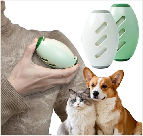 congumi Fusselrolle Wiederverwendbar 2 Stück Fusselrolle Tierhaare Waschbarer, Reusable Lint Roller Tragbarer Gel-Fusselrolle Ball für Haustier Haar,Kleidung, Reisen, Haus