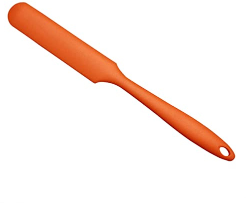 Ciieeo Spatola in Silicone Integrata per Cucina Manico, Leggero e Facile da Pulire, per Mescolare Pasta per Dolci e Insalate Arancione