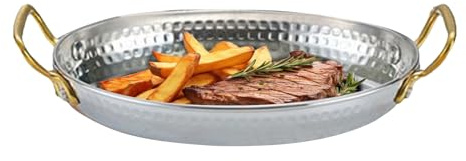 Poêle en acier inoxydable, assiette à poisson en acier inoxydable | Casserole non revêtue avec double poignées pour la maison, les restaurants, les réunions de homard débutants, la