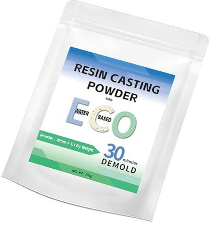 CHAKAE 300/500g/1000/2000g Polvere per colata in resina rapida indurita in polvere per colata in gesso facile miscelazione resina attivata dall'acqua