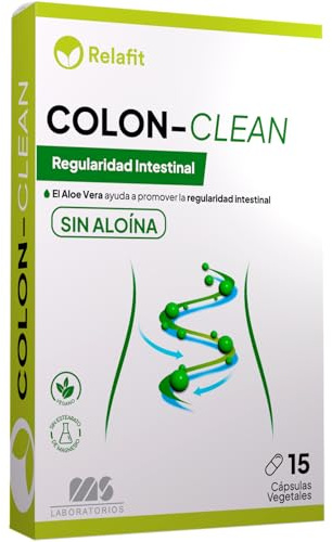 COLON-CLEAN - 15 gélules | Relafit - Laboratoires MS | 100 % naturel | Aloe Vera pur sans alloine | Aide à améliorer le transit intestinal | Traitement efficace contre la constipation