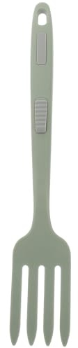 Lurrose Fourchette Silicone Antiadhésive pour Cuisine Multifonction Fourchette Spaghetti Résistante Chaleur Ustensile Léger et Pratique pour Mélanger et Servir